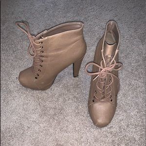 Leather booties size 9